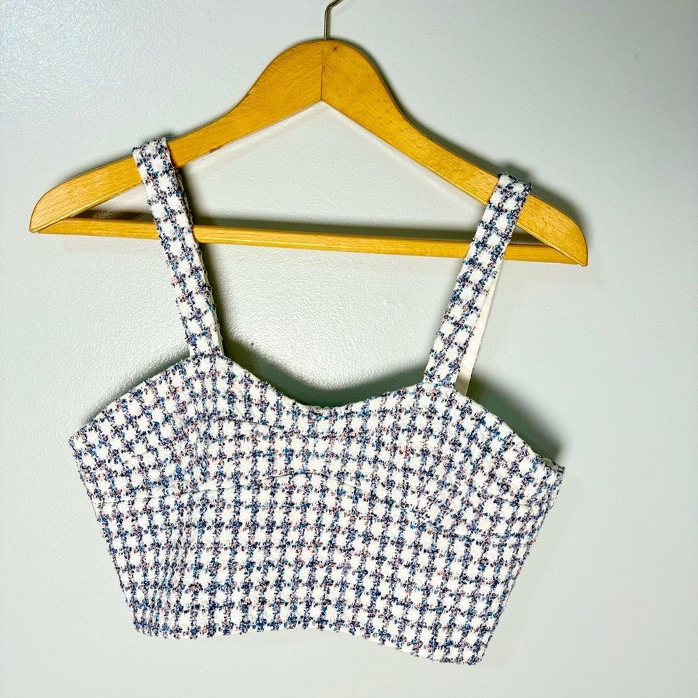 Amanda Uprichard Percy Tweed Top | M